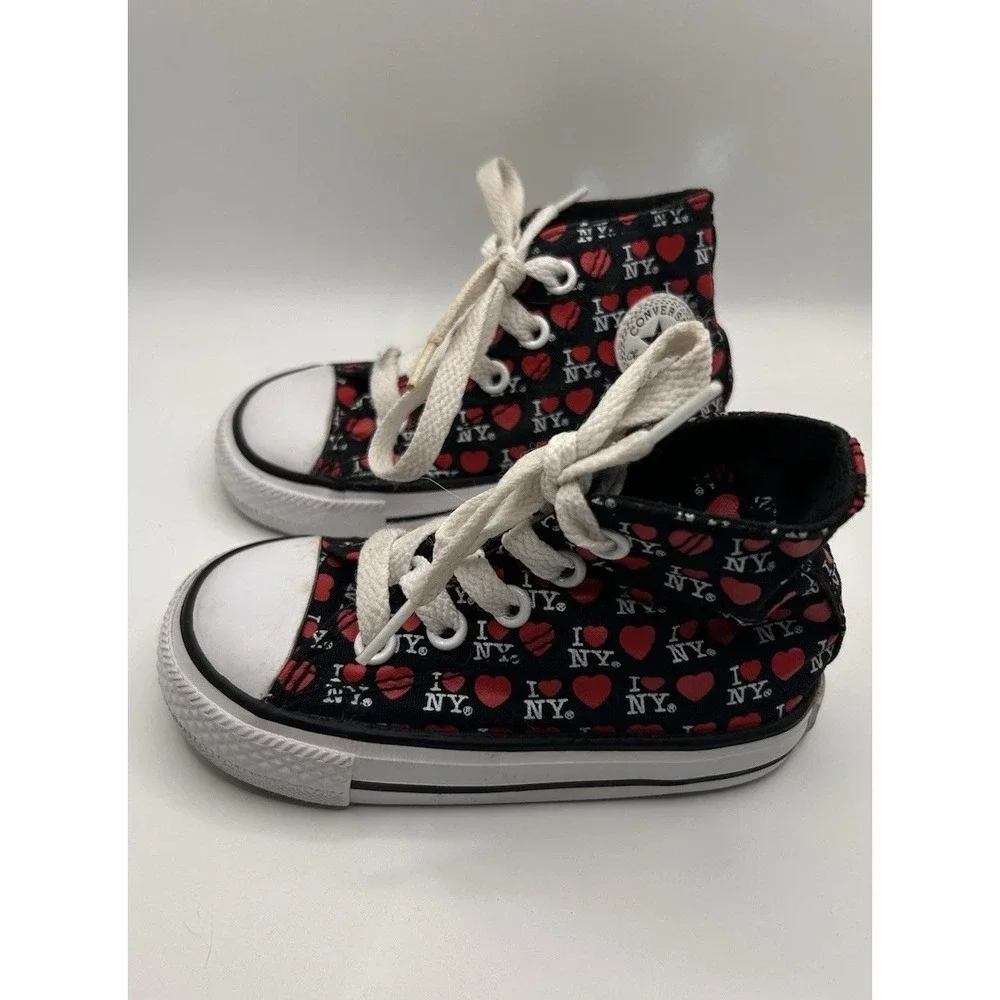 Converse Chuck Taylor All Star I Love NY High Top Toddler Sneakers Size 5